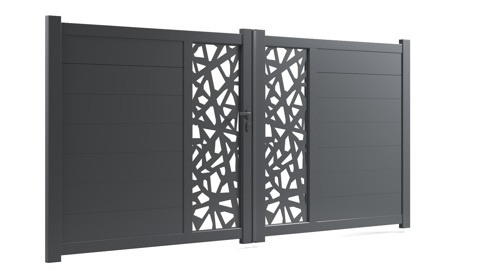 Portail aluminium 2 battants &#8211; TOKYO Bischheim 0