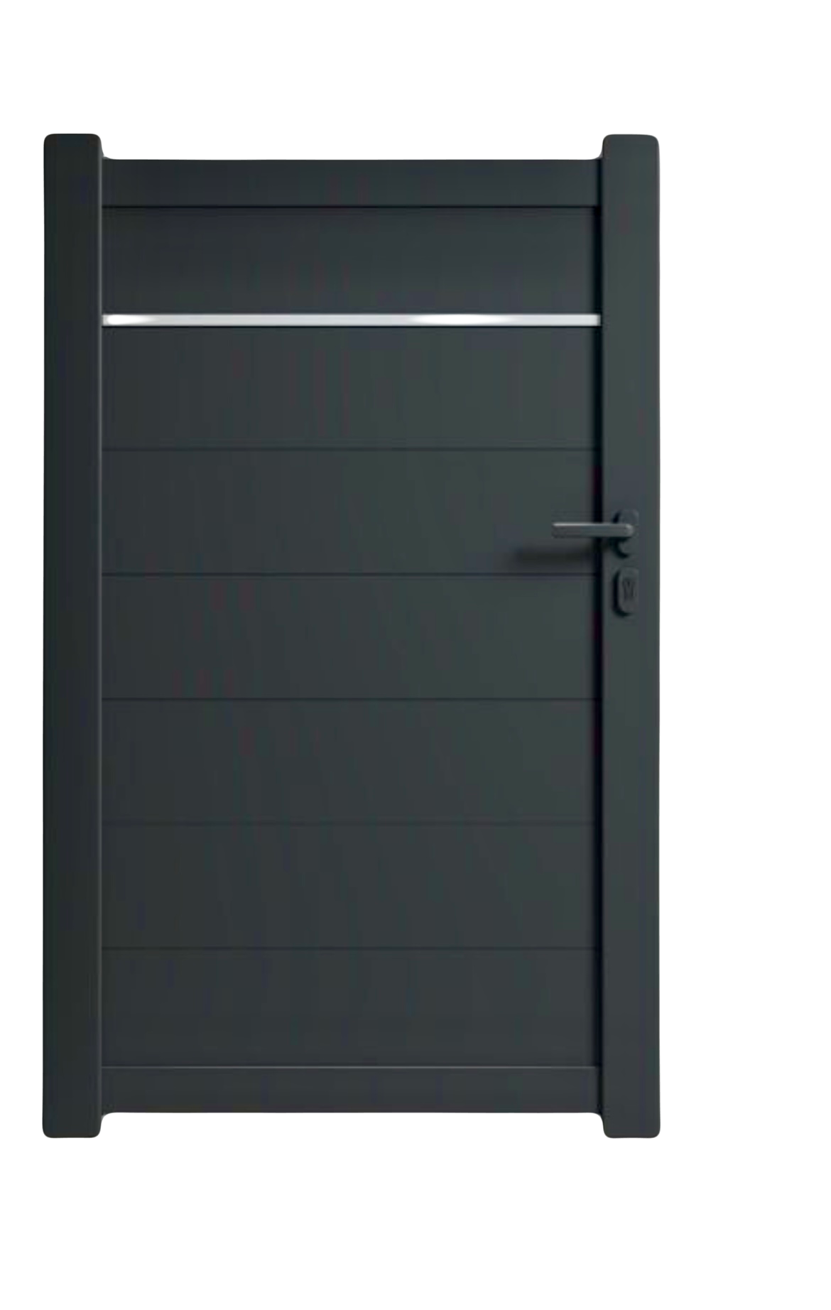 Portillon en Aluminium Gris Anthracite  &#8211; AVIGNON Erstein 0